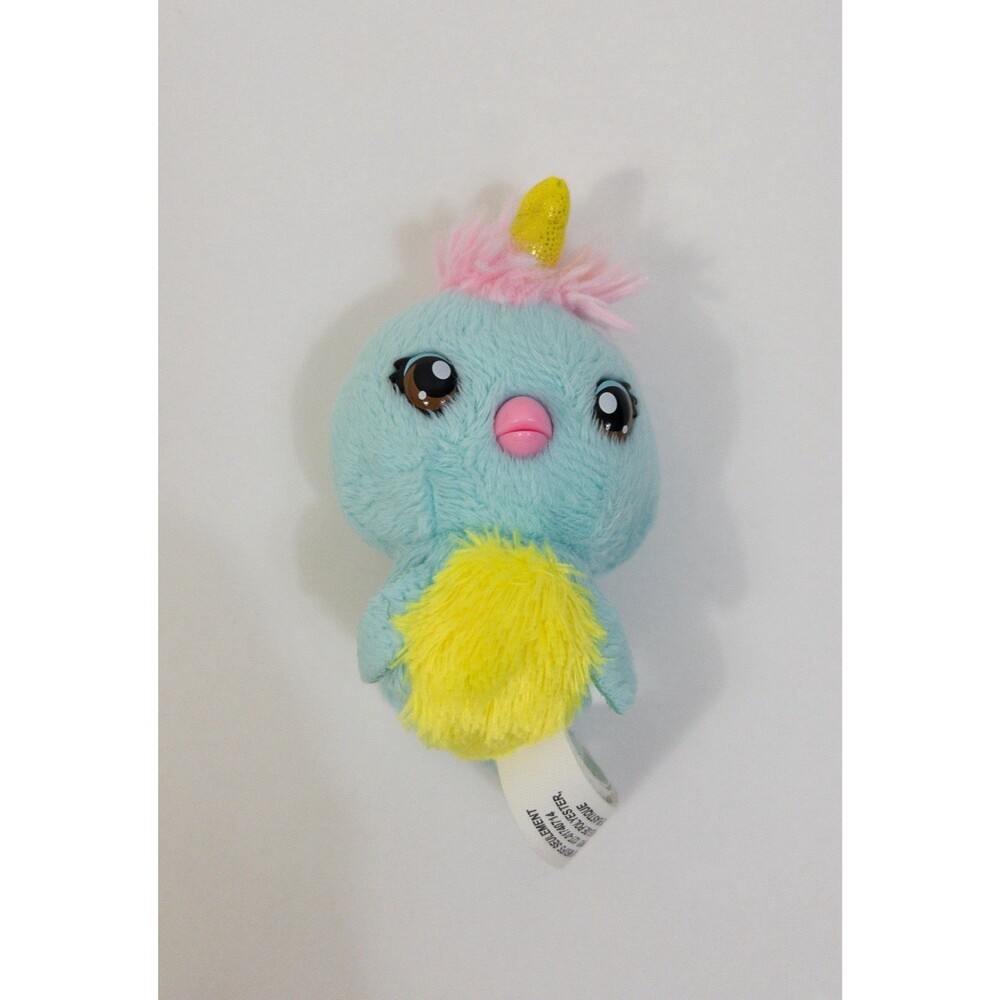 Spin Master Hatchimals Hatchtopia Life Plush Stuffed Animal Narwarbler Blue 3"